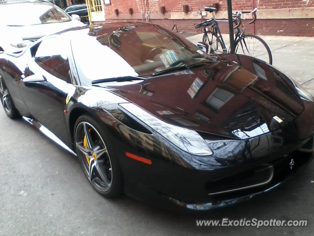 Ferrari 458 Italia spotted in New York, New York