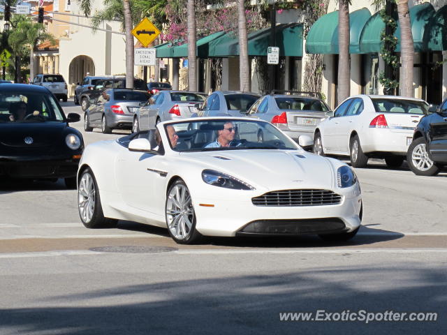 Aston Martin Virage spotted in Palm Beach, Florida