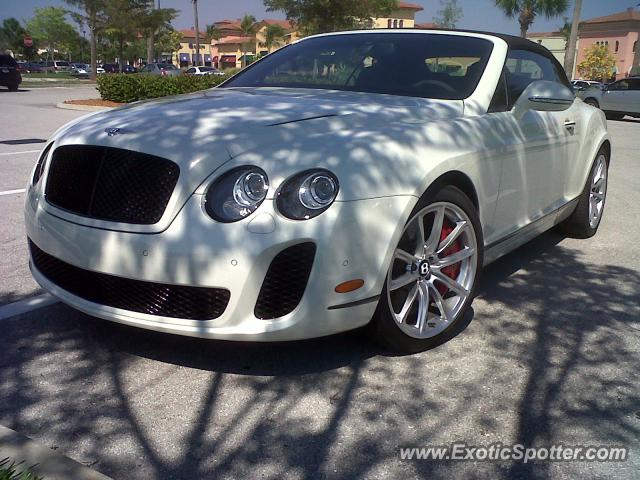 Bentley Continental spotted in Estero, Florida