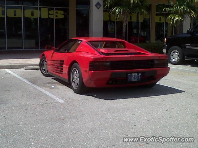 Ferrari Testarossa spotted in Bonita Springs, Florida