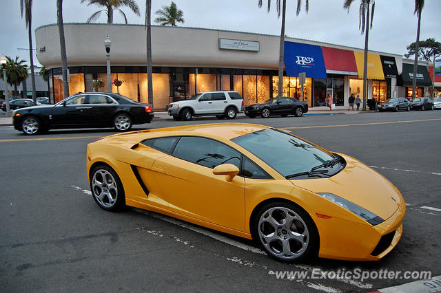 Lamborghini Gallardo spotted in La Jolla, California