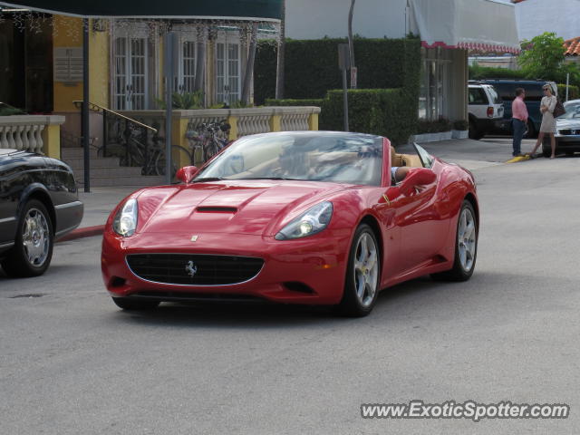 Ferrari California spotted in Palm Beach, Florida