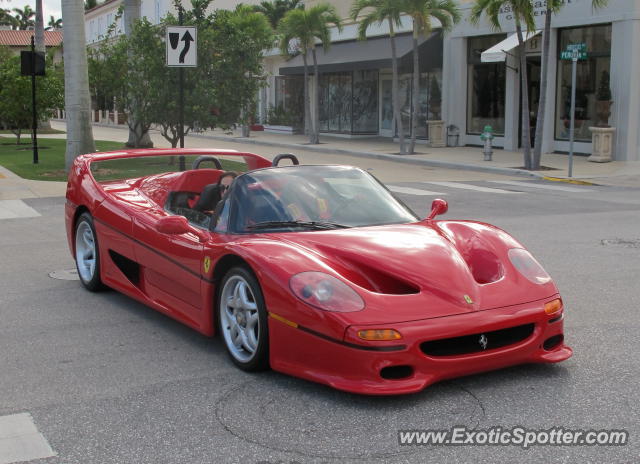 Ferrari F50 spotted in Palm Beach, Florida