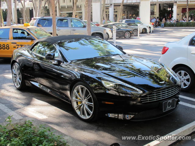 Aston Martin Virage spotted in Miami, Florida
