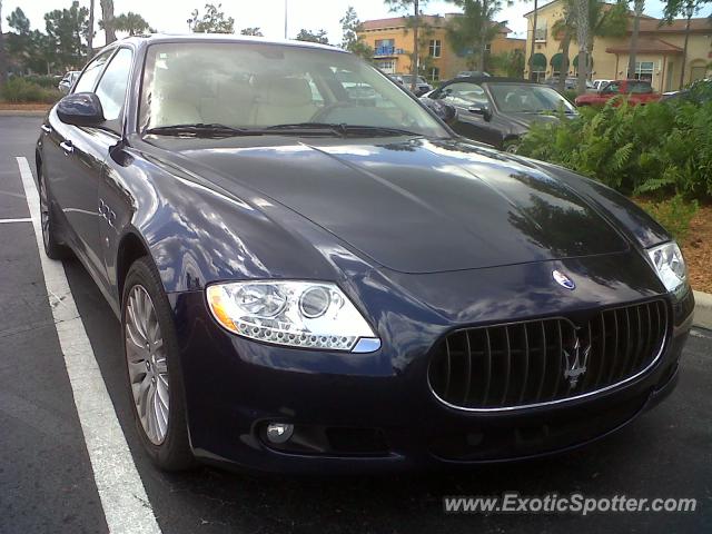 Maserati Quattroporte spotted in Estero, Florida