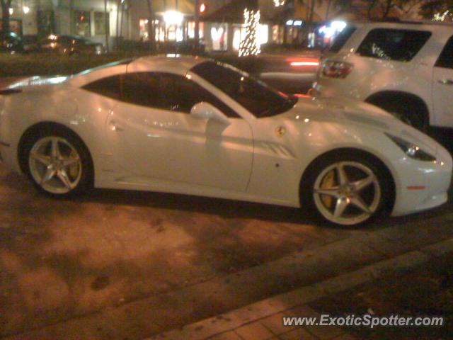 Ferrari California spotted in Miami, Florida