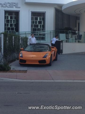 Lamborghini Gallardo spotted in Miami, Florida