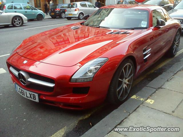 Mercedes SLS AMG spotted in London , United Kingdom