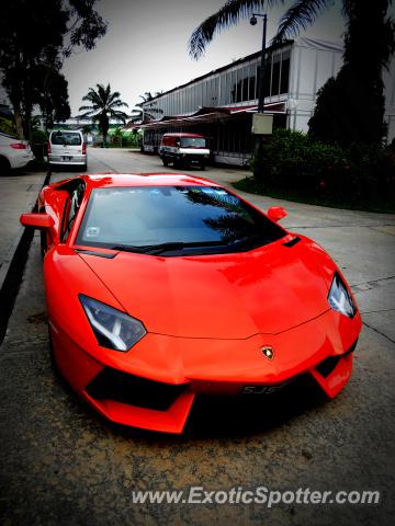Lamborghini Aventador spotted in Sepang Selangor, Malaysia