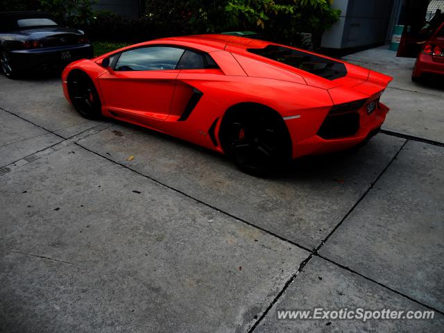 Lamborghini Aventador spotted in Sepang Selangor Malaysia