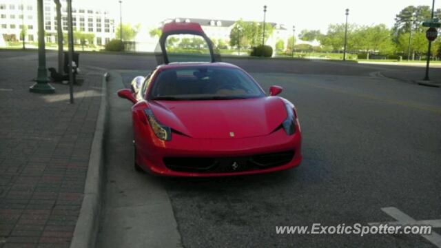 Ferrari 458 Italia spotted in Newport News, Virginia
