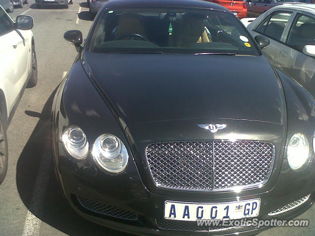 Bentley Continental spotted in Johannesburg, South Africa