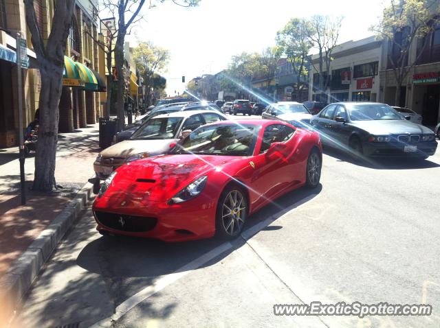 Ferrari California spotted in San Mateo, California