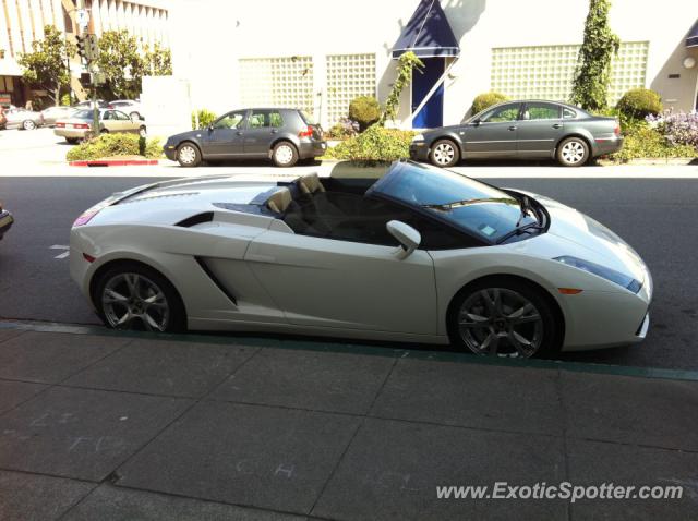 Lamborghini Gallardo spotted in Hillsborough, California
