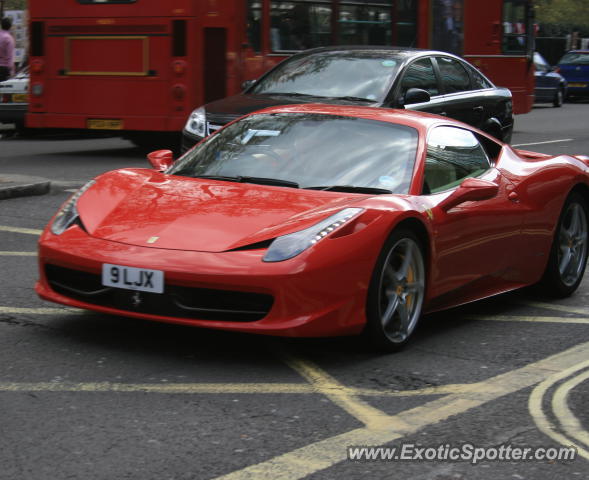 Ferrari 458 Italia spotted in London, United Kingdom