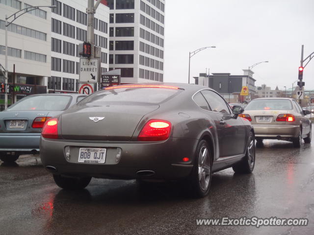 Bentley Continental spotted in Québec, Canada