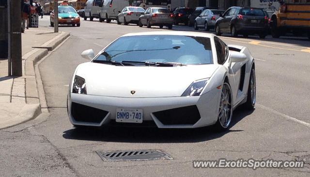 Lamborghini Gallardo spotted in Toronto, Canada