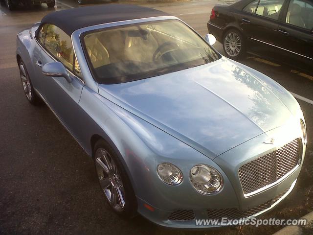 Bentley Continental spotted in Estero, Florida