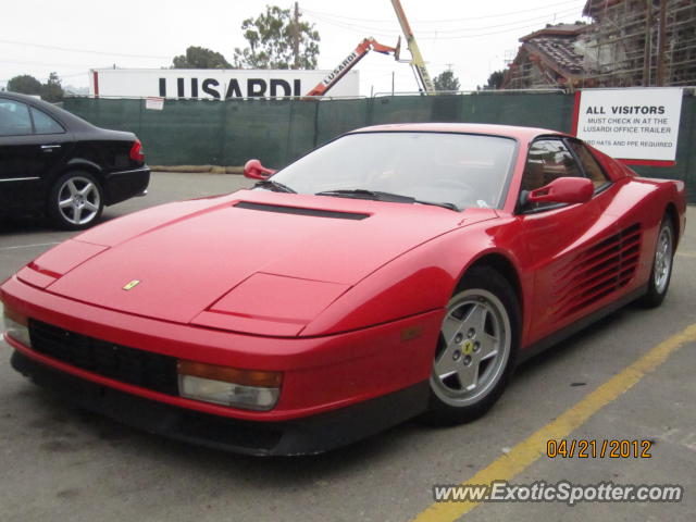 Ferrari Testarossa spotted in Del Mar, California