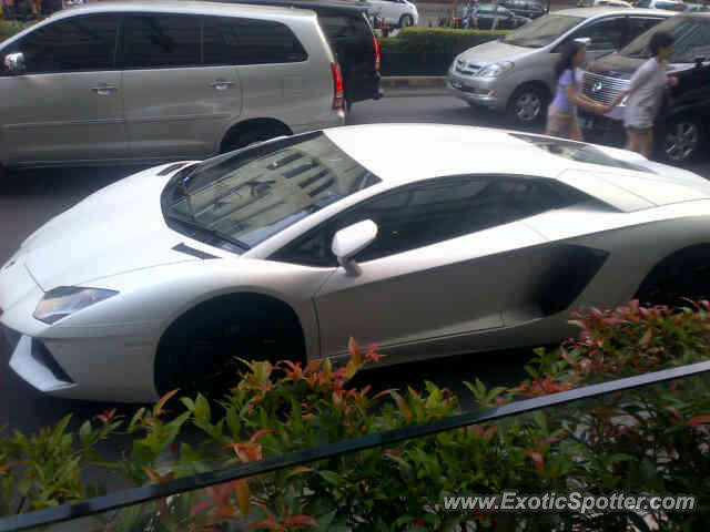 Lamborghini Aventador spotted in Jakarta, Indonesia