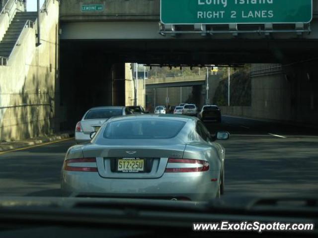 Aston Martin DB9 spotted in Fort Lee, New Jersey