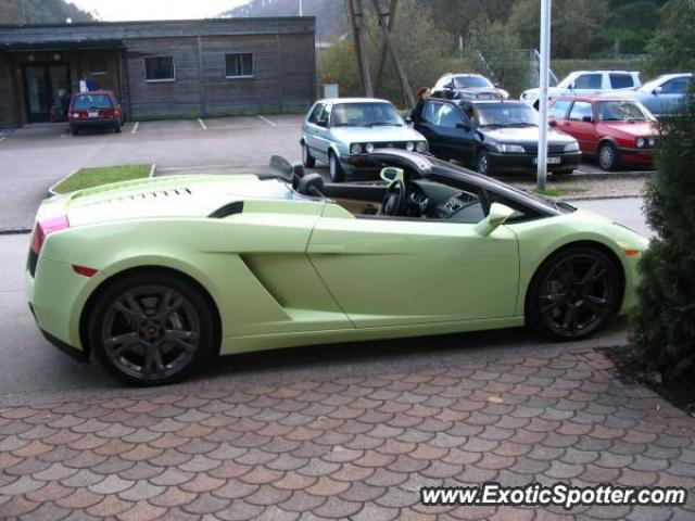 Lamborghini Gallardo spotted in Delemont, Switzerland