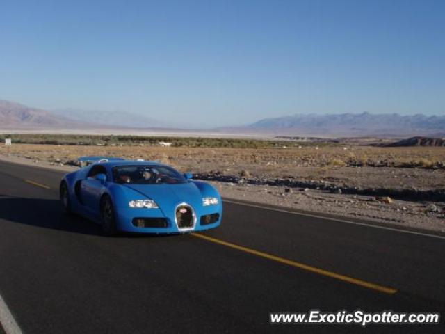 Bugatti Veyron spotted in Death Valley, California
