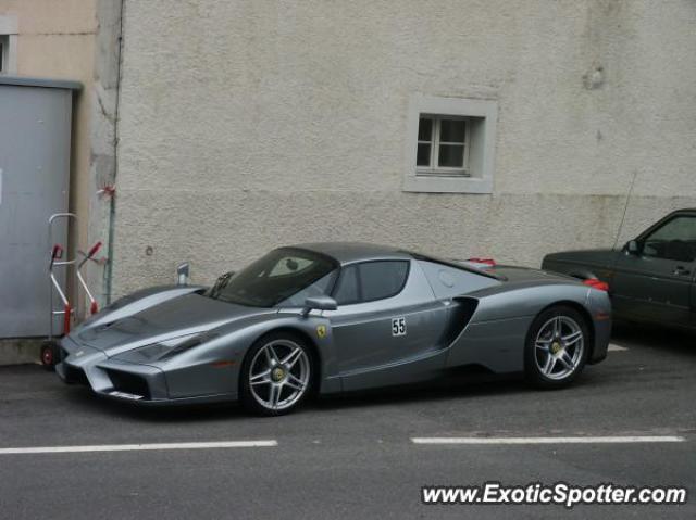 Ferrari Enzo spotted in Marchairuz, Switzerland