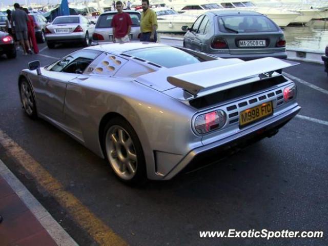 Bugatti EB110 spotted in Puerto Banus, Spain