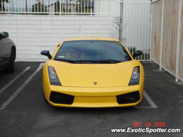 Lamborghini Gallardo spotted in Santa Ana, California