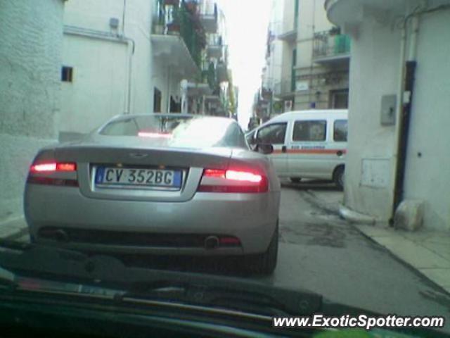 Aston Martin DB9 spotted in Mola di Bari, Italy