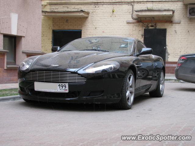 Aston Martin DB9 spotted in Moscow, Russia