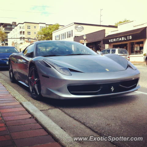 Ferrari 458 Italia spotted in Bellevue, Washington