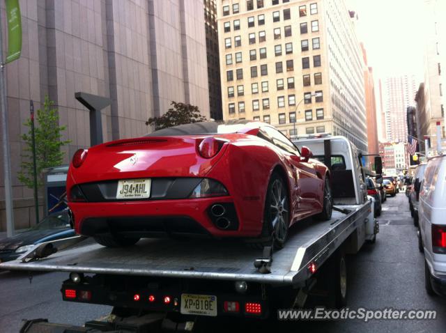 Ferrari California spotted in Manhattan, New York