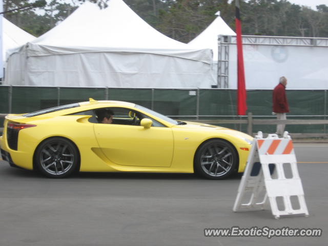 Lexus LFA spotted in Pebble Beach, California