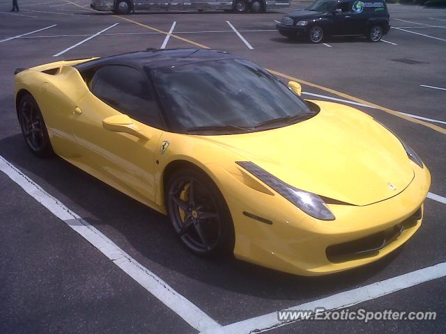 Ferrari 458 Italia spotted in Tampa, Florida