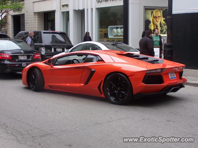 Lamborghini Aventador spotted in Chicago, Illinois