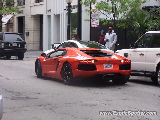 Lamborghini Aventador spotted in Chicago, Illinois