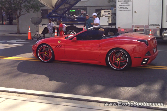 Ferrari California spotted in Downtown orlando, Florida