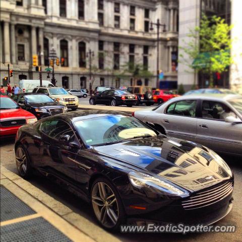Aston Martin Virage spotted in Philadelphia, Pennsylvania