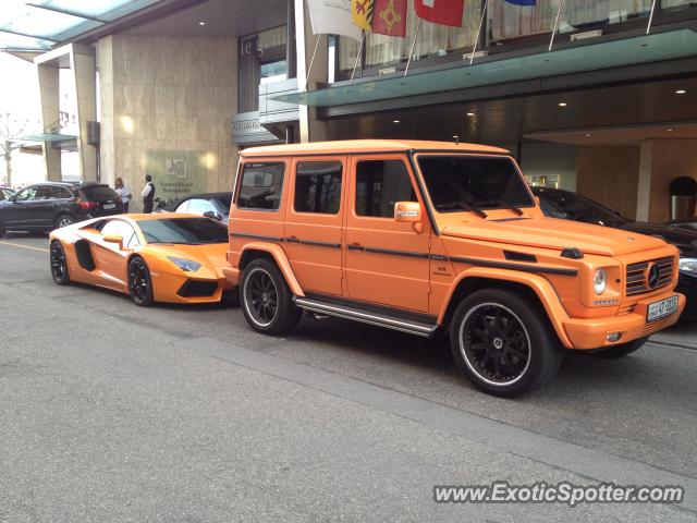 Lamborghini Aventador spotted in Geneva, Switzerland