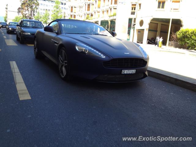 Aston Martin Virage spotted in Geneva, Switzerland