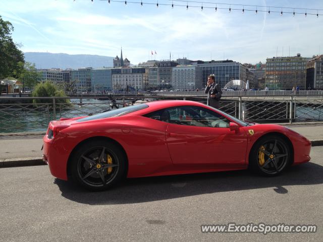 Ferrari 458 Italia spotted in Geneva, Switzerland