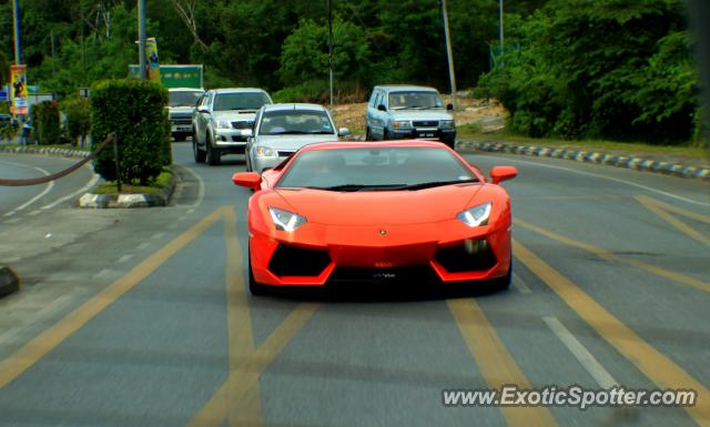 Lamborghini Aventador spotted in Miri, Sarawak, Malaysia