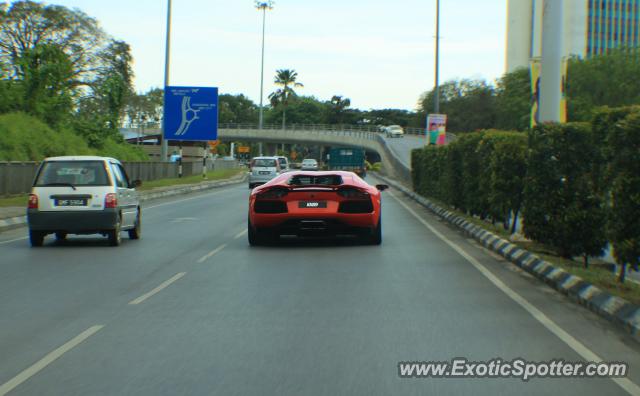 Lamborghini Aventador spotted in Miri, Sarawak, Malaysia