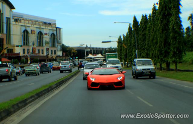 Lamborghini Aventador spotted in Miri, Sarawak, Malaysia
