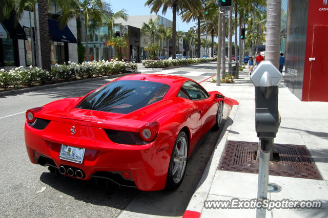 Ferrari 458 Italia spotted in Beverly Hills, California
