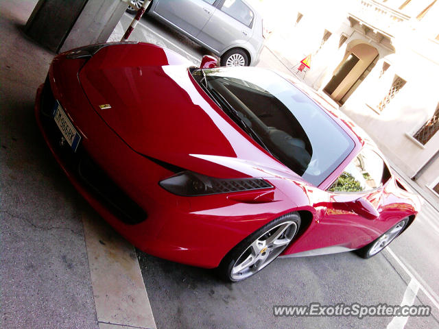 Ferrari 458 Italia spotted in Oderzo, Italy