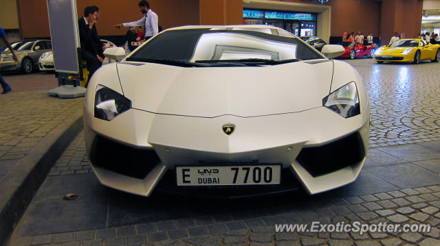 Lamborghini Aventador spotted in Dubai, United Arab Emirates