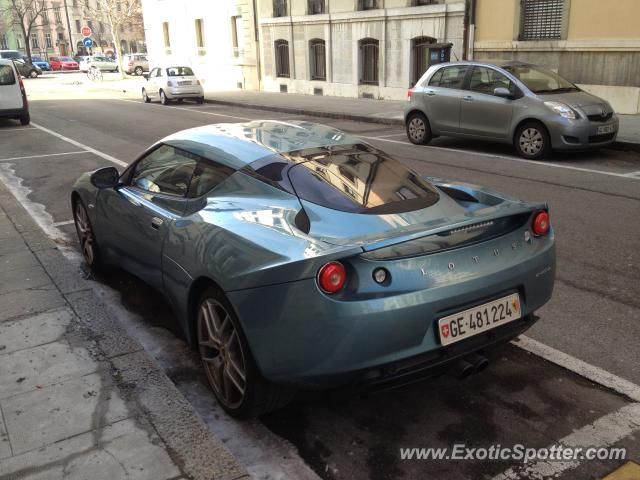 Lotus Evora spotted in Geneva, Switzerland